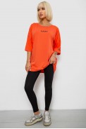 Футболка женская с принтом, цвет оранжевый, 244R2019 - фото № 1