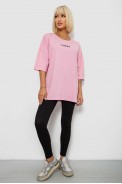 Футболка женская с принтом, цвет розовый, 244R2019 - фото № 1