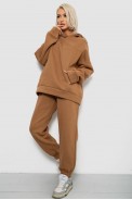 Спортивный костюм женский на флисе, цвет коричневый, 247R2016 - фото № 2