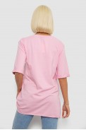 Футболка жіноча з принтом, колір рожевий, 244R1023 - фото № 3