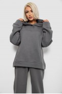 Спортивный костюм женский на флисе, цвет серый, 247R2016 - фото № 1