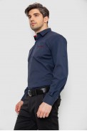 Рубашка мужская  классическая, цвет темно-синий, 186R7114-5 - фото № 2