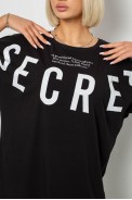 Футболка жіноча з принтом, колір чорний, 244R3008-1 оптом - фото № 4