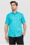 Сорочка чоловіча однотонна, колір бірюзовий, 214R7003-5 - фото № 0