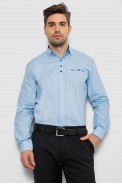 Рубашка мужская  классическая, цвет голубой, 186R7114-5 - фото № 0