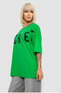 Футболка женская с принтом, цвет зеленый, 244R3008-1 - фото № 2