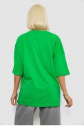 Футболка женская с принтом, цвет зеленый, 244R3008-1 - фото № 3