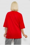 Футболка жіноча з принтом, колір червоний, 244R3008-1 - фото № 3