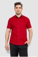 Сорочка чоловіча однотонна, колір червоний, 214R7003-5 - фото № 0