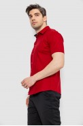 Сорочка чоловіча однотонна, колір червоний, 214R7003-5 - фото № 2