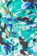 Костюм женский с цветочным принтом, цвет зелено-синий, 115R0451 - фото № 4