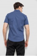 Мужская рубашка с принтом, цвет синий, 186R7022-1 - фото № 3