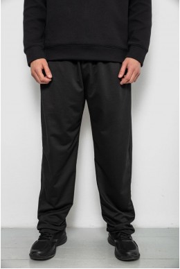 Спортивные штаны мужские однотонные, цвет черный, 244R41272