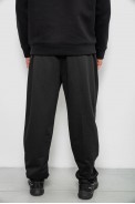 Спортивные штаны мужские однотонные, цвет черный, 244R41272 - фото № 3