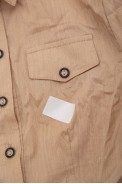Рубашка женская однотонная  -уценка, цвет бежевый, 230R068-8-U-2 - фото № 5