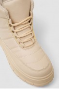 Черевики жіночі зимові на хутрі, колір бежевий, 248RMB15 - фото № 1