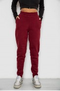 Спортивные штаны женские на флисе  -уценка, цвет бордовый, 238R58671-U-27 - фото № 0