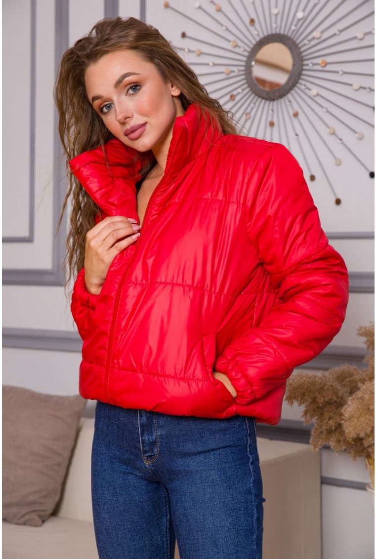 Купити Куртка жіноча, колір червоний, 190R012 - Фото №4