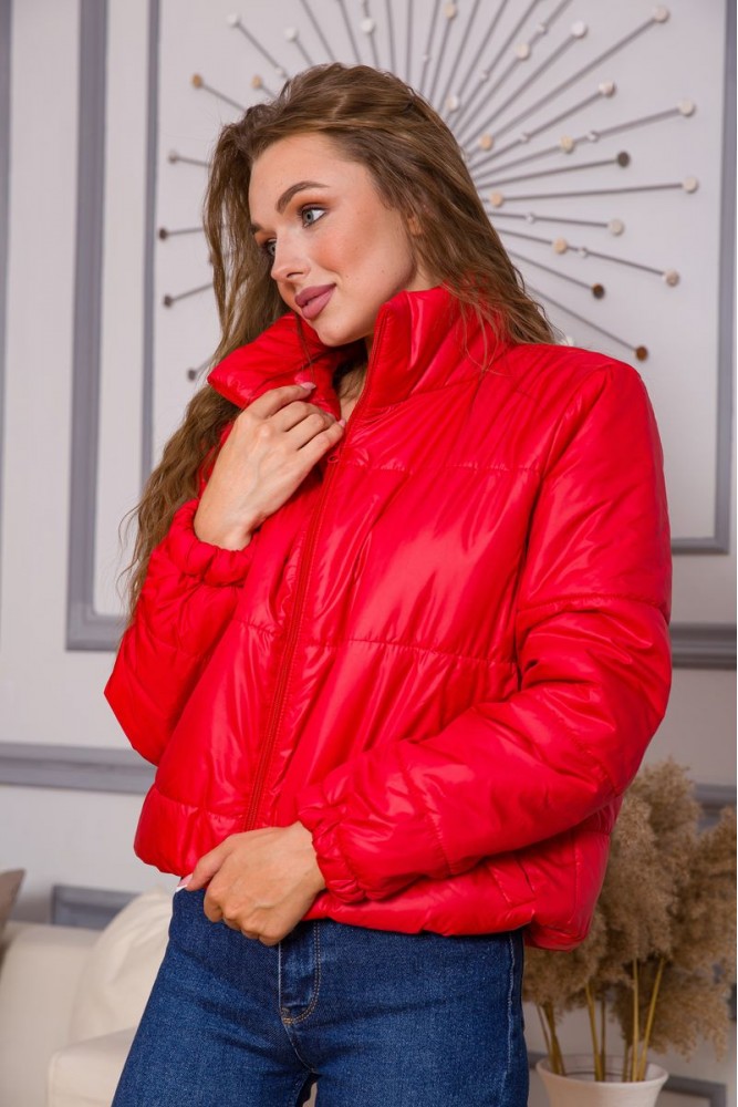 Купити Куртка жіноча, колір червоний, 190R012 - Фото №5