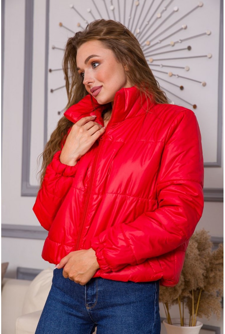 Купити Куртка жіноча, колір червоний, 190R012 - Фото №5