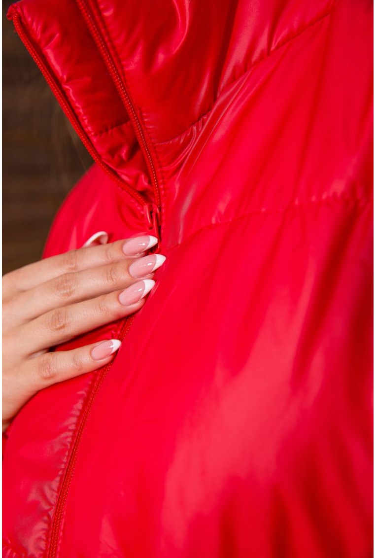 Купити Куртка жіноча, колір червоний, 190R012 - Фото №7