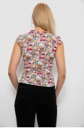 Блуза c цветочным принтом, цвет красный, 230R262 - фото № 3