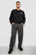 Спортивные штаны мужские однотонные, цвет серый, 244R41272 - фото № 1