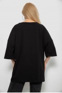 Футболка женская с принтом, цвет черный, 244R3019 - фото № 3