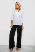 Блуза однотонная  -уценка, цвет белый, 230R97-1-U-13 - фото № 1