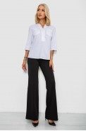 Блуза однотонная  -уценка, цвет белый, 230R96-15-U-5 оптом - фото № 1