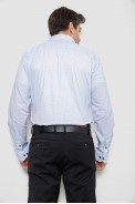 Сорочка чоловіча однотонна з принтом, колір білий, 186R2011 - фото № 3