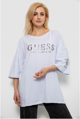 Футболка женская с принтом, цвет белый, 244R3019