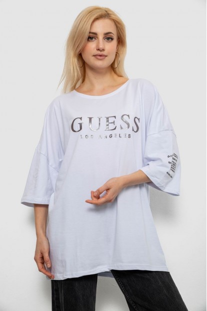 Футболка женская с принтом, цвет белый, 244R3019