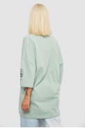 Футболка женская с принтом, цвет оливковый, 244R3019 - фото № 3