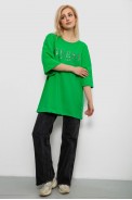 Футболка жіноча з принтом, колір зелений, 244R3019 - фото № 1