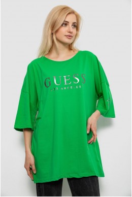 Футболка женская с принтом, цвет зеленый, 244R3019