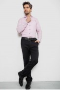 Рубашка мужская однотонная с принтом, цвет розовый, 186R2011 - фото № 1