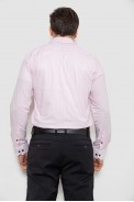 Рубашка мужская однотонная с принтом, цвет розовый, 186R2011 - фото № 3