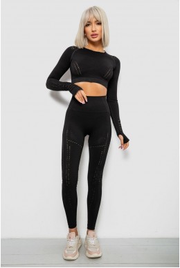 Костюм женский домашний, цвет черный, 214R265