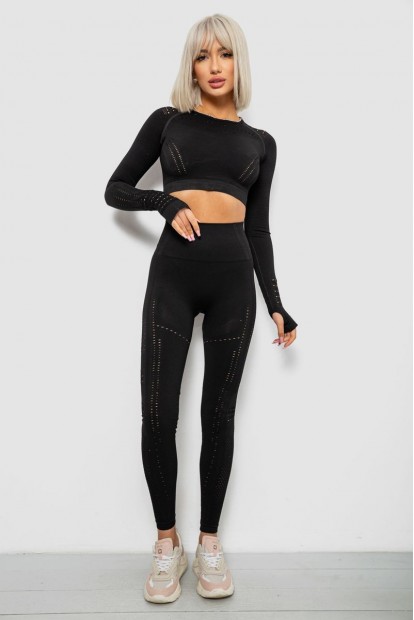 Костюм женский домашний, цвет черный, 214R265