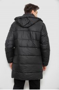 Куртка мужская зимняя удлиненная  -уценка, цвет черный, 244RH76-15-U - фото № 4