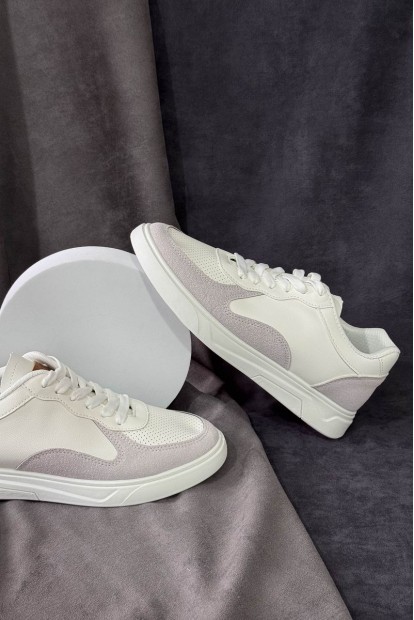 Кеды мужские, цвет бело-серый, 248RR128-7R