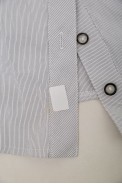 Рубашка классическая в полоску  -уценка, цвет светло-серый, 230R668-U оптом - фото № 5