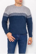 Светр чоловічий  уцінка, колір сіро-синій, 161R677-U - фото № 0