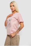 Футболка женская с принтом  -уценка, цвет персиковый, 221R2813-U - фото № 2