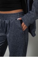 Спортивный костюм женский однотонный, цвет джинс, 244R0428 - фото № 4