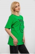 Футболка женская с принтом, цвет зеленый, 244R2010 - фото № 2