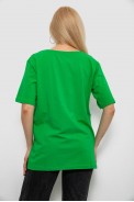 Футболка женская с принтом, цвет зеленый, 244R2010 - фото № 3
