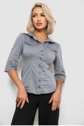 Сорочка жіноча однотонна, колір сірий, 230R068-5 оптом - фото № 0