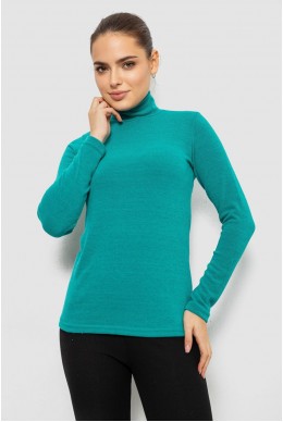 Гольф женский однотонный, цвет бирюзовый, 257R100